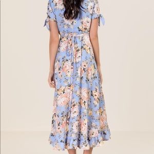 Francesca’s Floral Wrap Dress